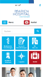 Mobile Screenshot of marienhospital-darmstadt.de